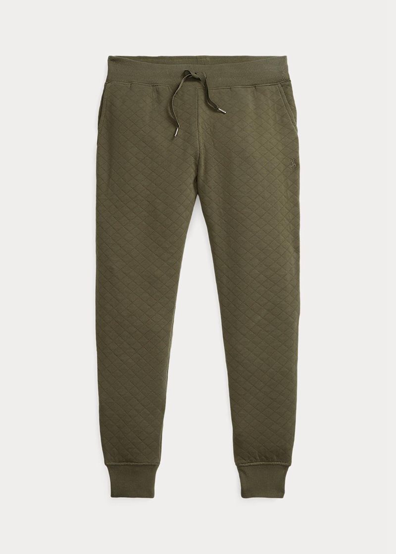 Pantalones Polo Ralph Lauren Mujer Quilted Jogging Bottoms Chile Verde Oliva OFZCI-9830